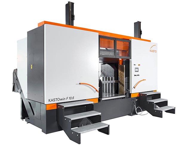 Scie à ruban haute performance KASTOwin A 10.6 avec réglage automatique du bras de guidage et cadre de scie guidé linéairement