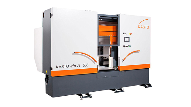 Hochleistungs-Bandsäge KASTOwin A 5.6 mit automatischer Bandführungsarmverstellung und linear geführtem Sägerahmen
