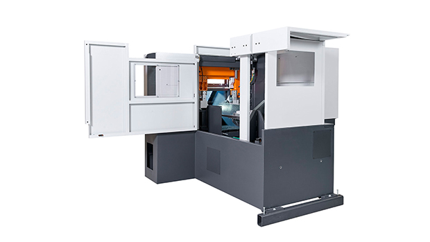 KASTOwin amc Bandsäge mit automatischer Wendevorrichtung und exakter Schnittpositionierung für geringes Druckaufmaß