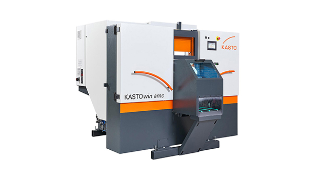 KASTOwin amc Bandsäge mit automatischer Wendevorrichtung und exakter Schnittpositionierung für geringes Druckaufmaß