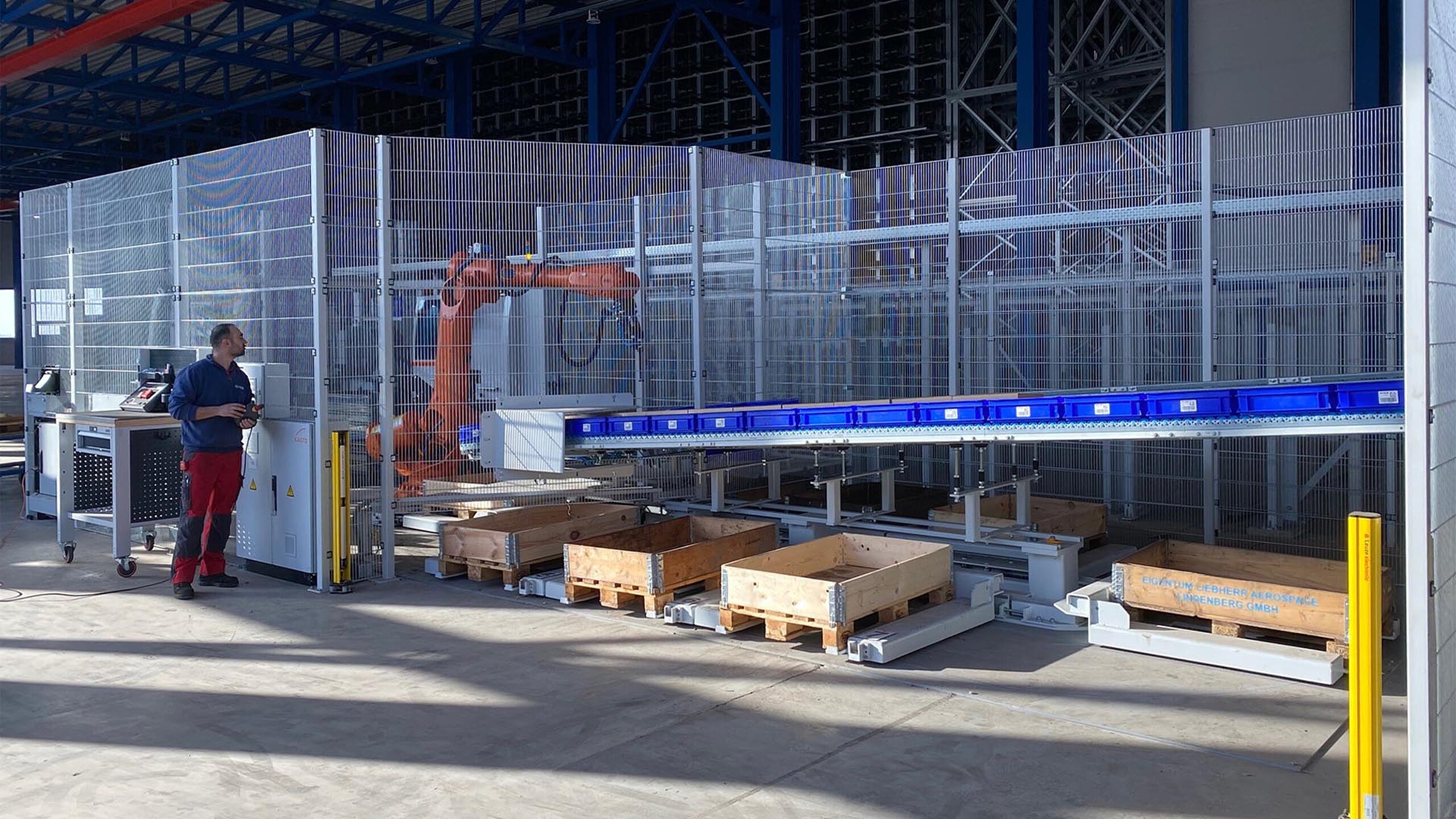 Automatisiertes KASTO Lagersystem für Langgut mit integrierter Materialbereitstellung