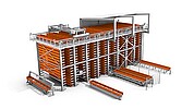 KASTO UNITOP – the computer-controlled overhead long goods store for maximum space utilisation, high storage density and fast access to materials from 3 to 14 m in length.