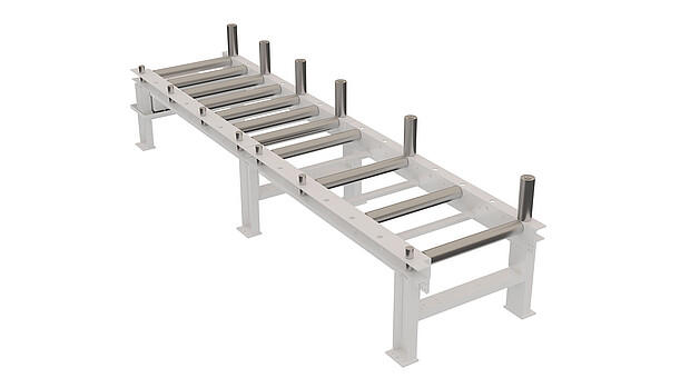 KASTOload – flexible roller conveyor systems for feeding bar material and cut pieces. Modular design, high load capacities and minimal maintenance for efficient material handling.