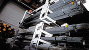 KASTO UNIBLOC – stacking cradle system for every requirement, suitable for material lengths from 3 to 24 m and load capacities of 6 to 9 t per storage location – efficient, robust and flexible.