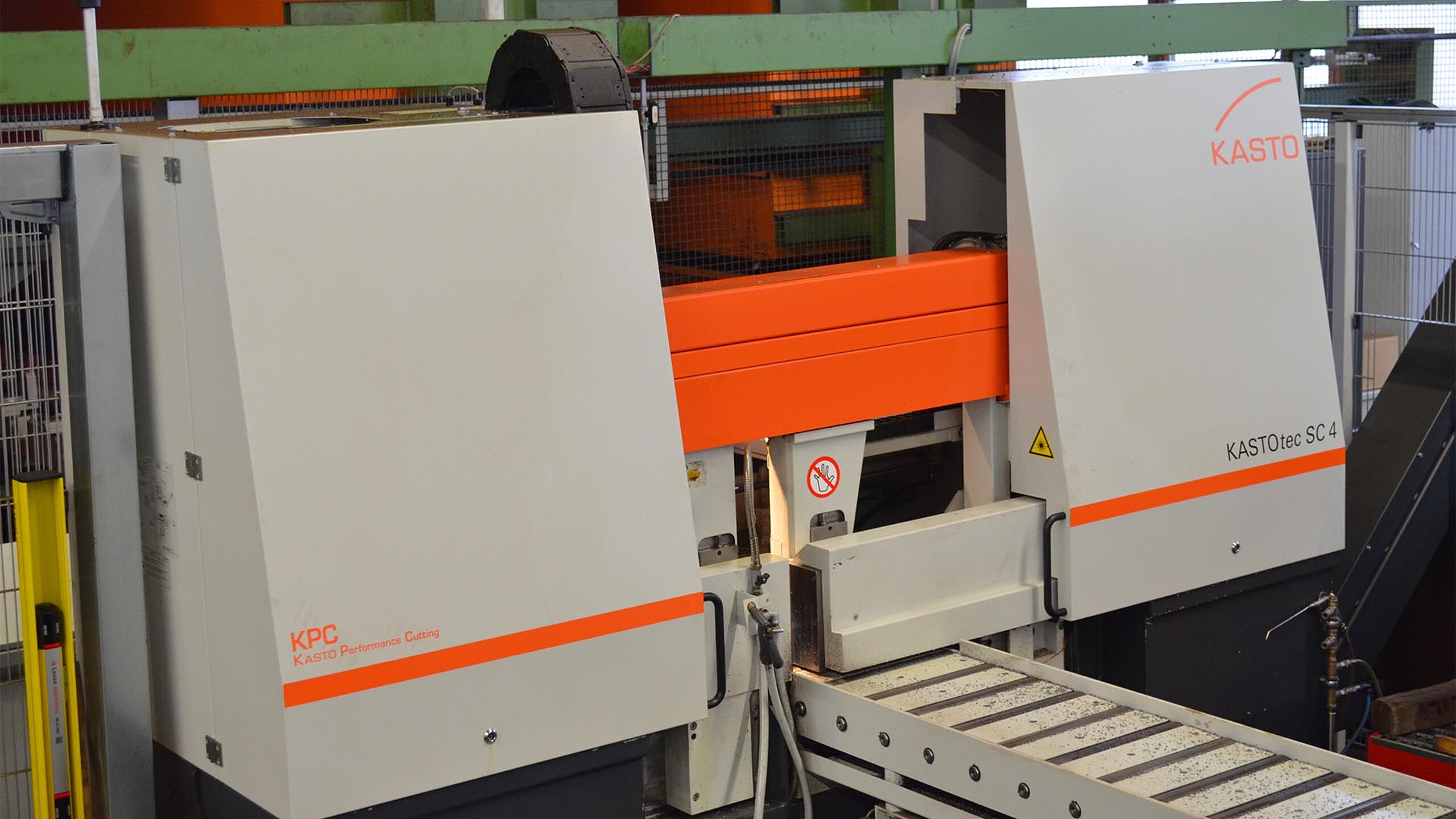 Automated KASTO sawing line with integrated material feeding