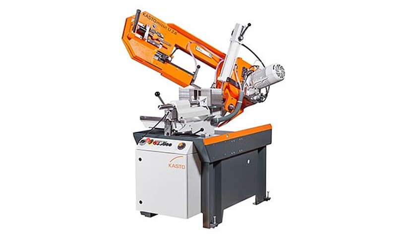 KASTOmicut U 2.6 bandsaw for tubes, profiles and solid materials, mitre cuts up to +60° / -45°