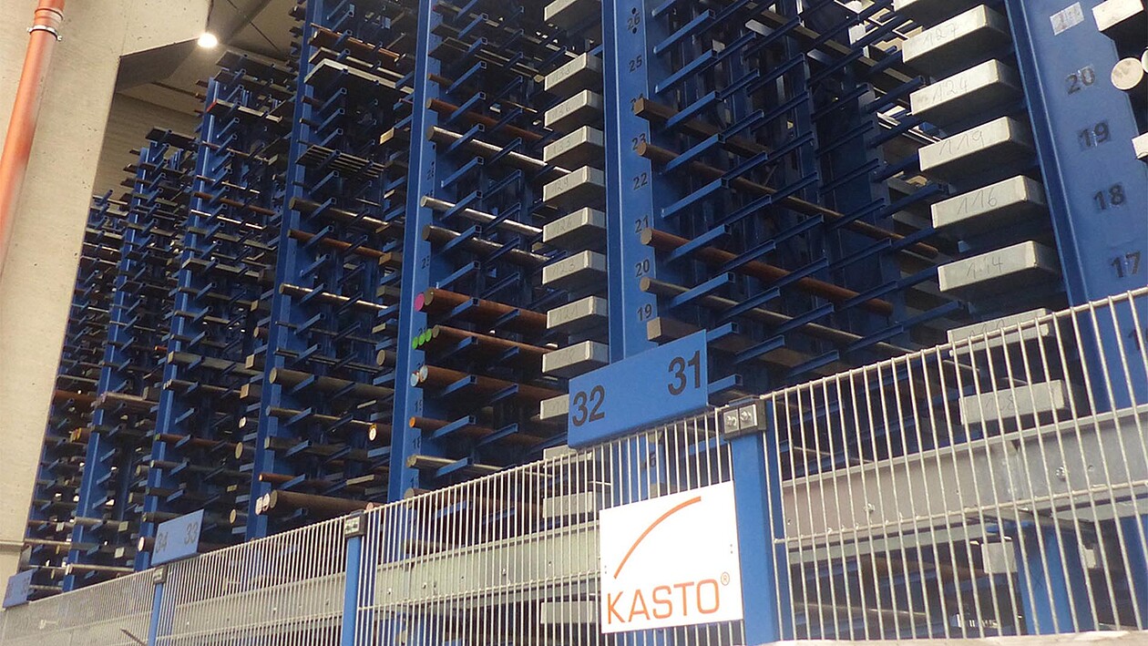 Automatisation de stockage KASTO pour barres et profilés en environnement industriel
