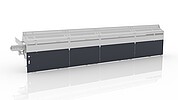 Schutzabdeckung für Fördertechnik in automatisierten Materialflusssystemen