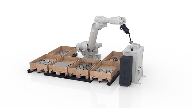 KASTOsort Quality Control Options with a robot for the automated inspection of sawn sections