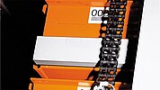 Overhead storage UNITOP with load capacities from 0.7 t to 5 t per cassette – ideal for steel trading, manufacturing and metalworking companies with high material throughput.