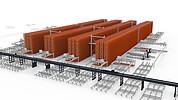 KASTO UNICOMPACT – automatic honeycomb long goods store with high storage density, optimal space utilisation and rapid retrieval times – ideal for steel trading and metal processing.