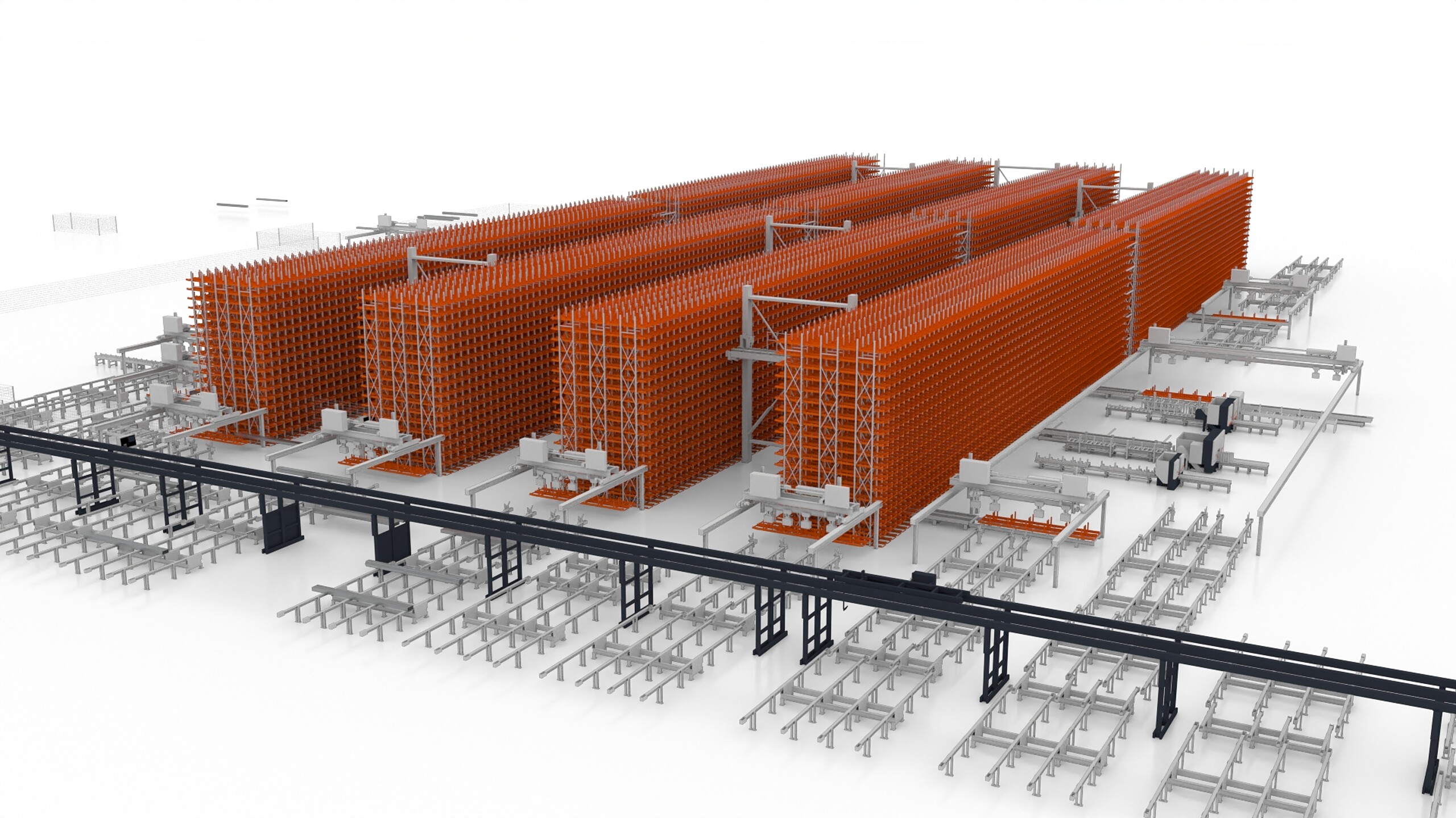 KASTO UNICOMPACT – automatisches Wabenlager für Langgut mit hoher Lagerdichte, optimaler Raumausnutzung und schnellen Bereitstellzeiten – ideal für den Stahlhandel und die Metallverarbeitung.