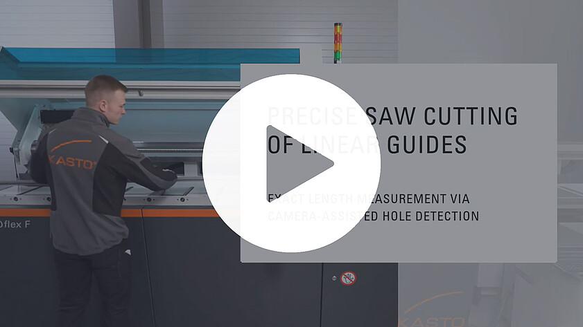 Video thumbnail for sawing a linear guide