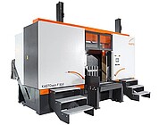 Automatische Bandsäge KASTOwin A 10.6 mit Servoantrieben und Kugelrollspindeln für präzisen Materialvorschub