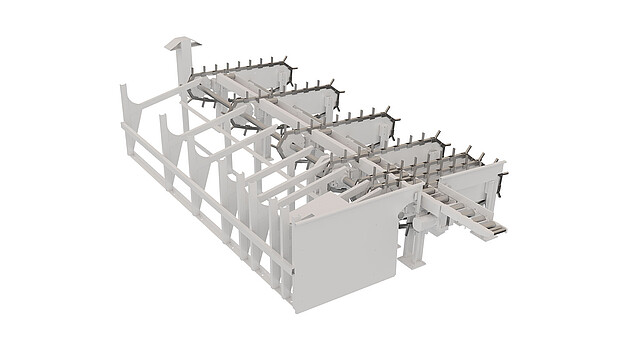 KASTOload magazine – Universalmagazin ohne feste Fachaufteilung zur flexiblen Bevorratung und automatischen Nachladung von Materialstangen unterschiedlicher Formen, Qualitäten und Abmessungen.