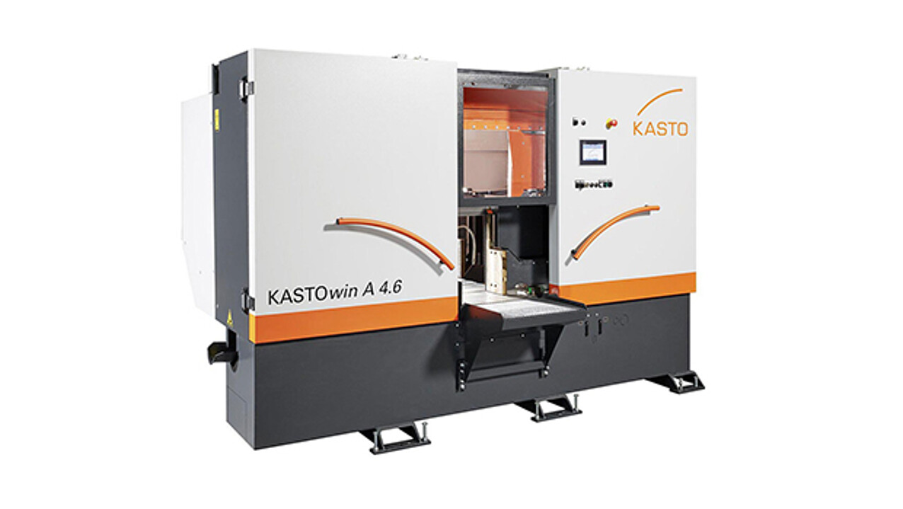 Series bandsaw KASTOwin A 4.6 with chain feed for short sections and high efficiency