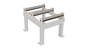 Roller conveyors in various designs: from short roller tables to 12-tonne systems, optionally with coolant return – ideal for a wide range of sawing machines and material weights.