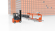 Layout of a KASTO conveyor system for automated material feeding
