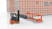 Layout of a KASTO conveyor system for automated material feeding