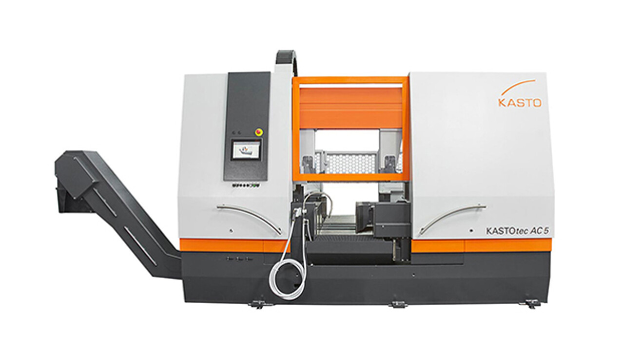 Vollautomatische KASTOtec AC 5 Bandsäge mit KASTO Performance Cutting Paket für maximale Produktivität und kurze Schnittzeiten