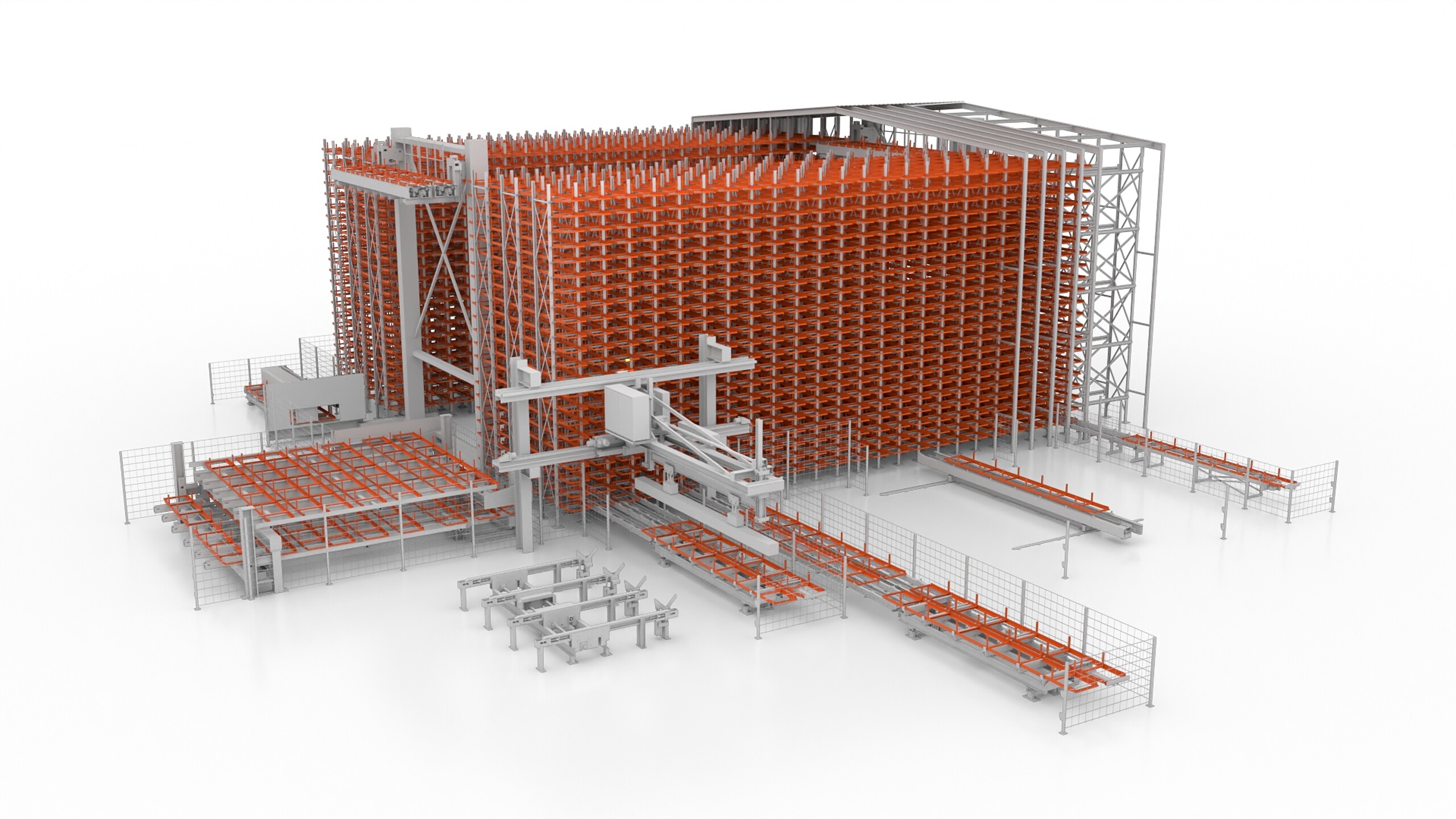 KASTO UNIGRIP – Wabenlager für Langgut mit hoher Raumausnutzung, kurzen Bereitstellungszeiten und Lasten von 1 bis 3 t pro Lagerplatz, für Materiallängen von 3 bis 8 m.