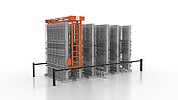 KASTOcenter – fully automatic sawing centre with integrated long goods store for unmanned cutting, storage and restocking of bars – maximum efficiency with minimal manpower.