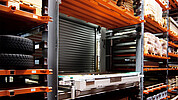 The UNILINE storage system enables low-manpower operation, short pallet change times and optimal space utilisation – ideal for steel trading and industrial production environments.