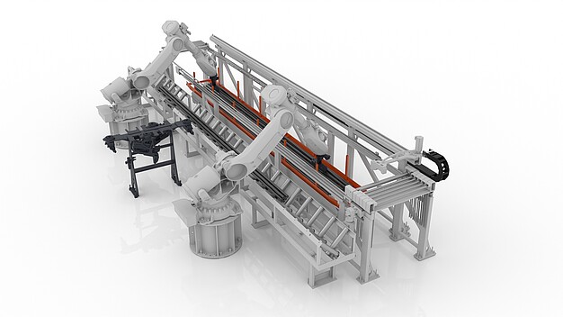 KASTOpick bar for automated bar separation, order picking and feeding of metal long stock