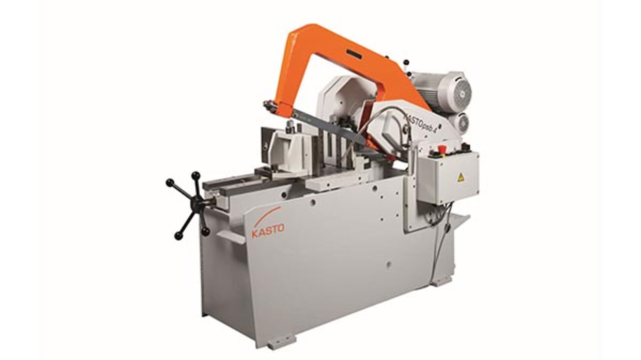 Scie à ruban semi-automatique KASTOpsb 4 pour métal, entièrement hydraulique et polyvalente pour aciers de construction, aciers inoxydables et aciers outils