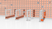 Materialmagazin für automatisierte Zuführung von Metallprofilen